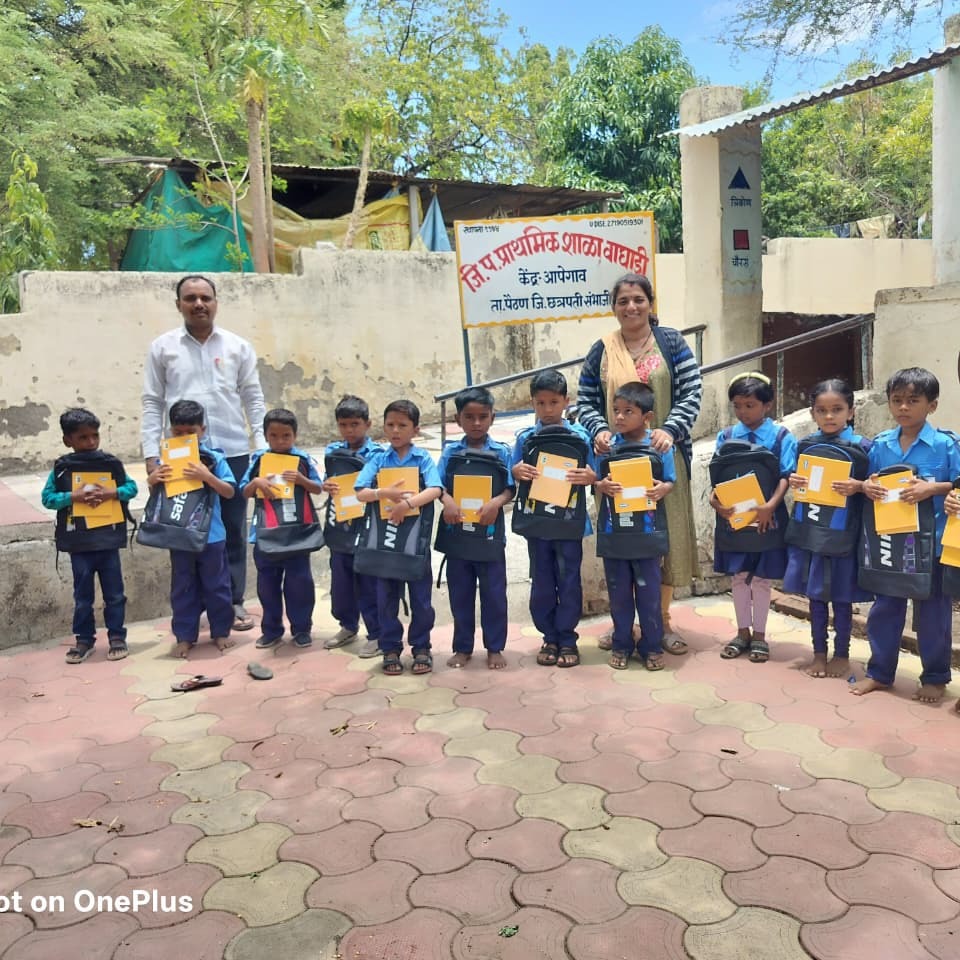 Happy Students at Zilla Parishad School